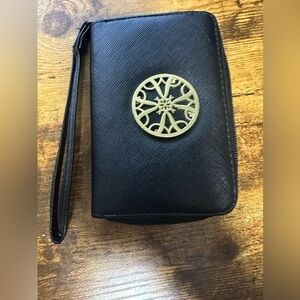 Black Wristlet with Gold Accent
